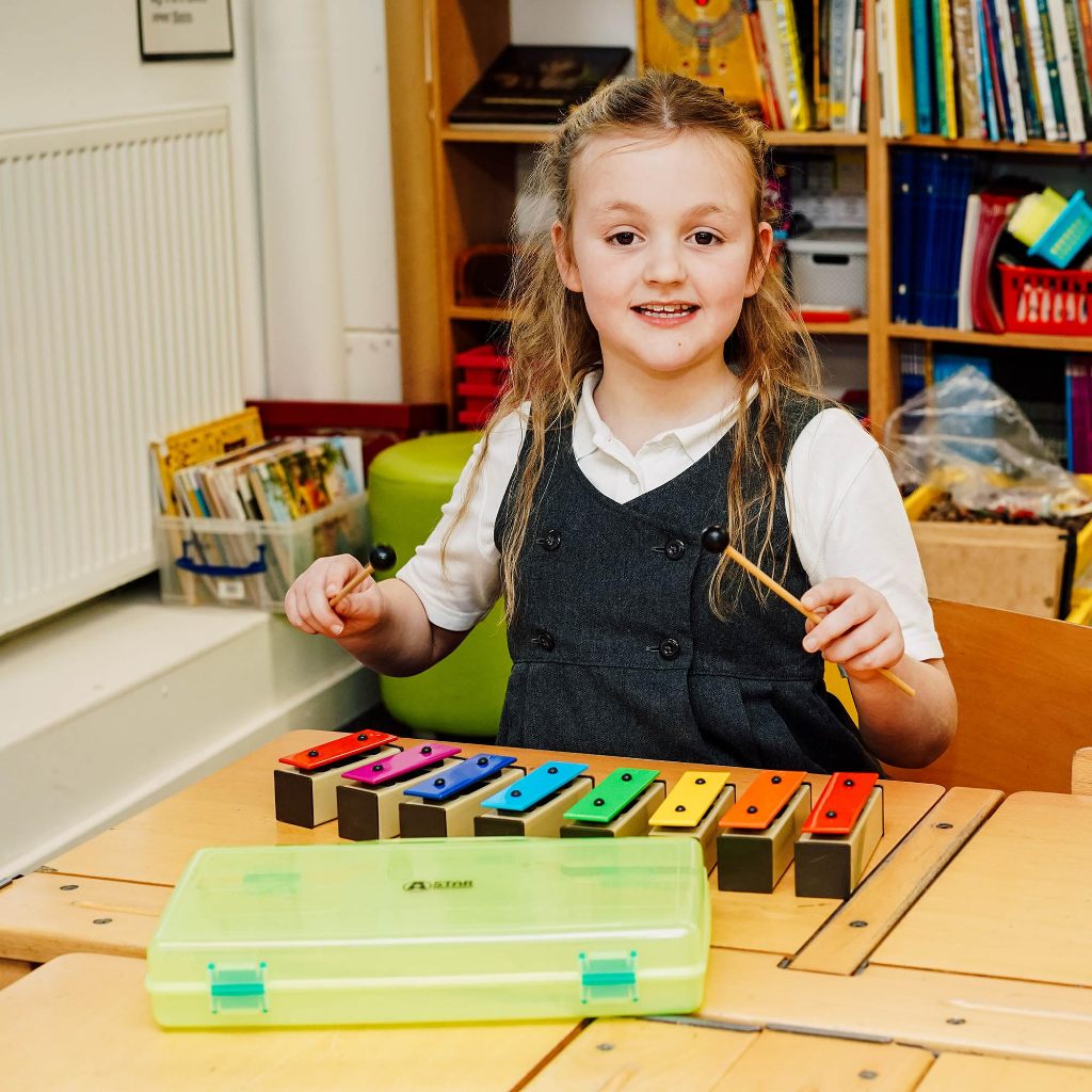 8 หมายเหตุ Chromatic Xylophone เพลงเด็กปฐมวัยที่ถอดออกได้ Rainbow Glockenspiel 8-note Xylophone สีสัน Glockenspiel - รูปที่ 2