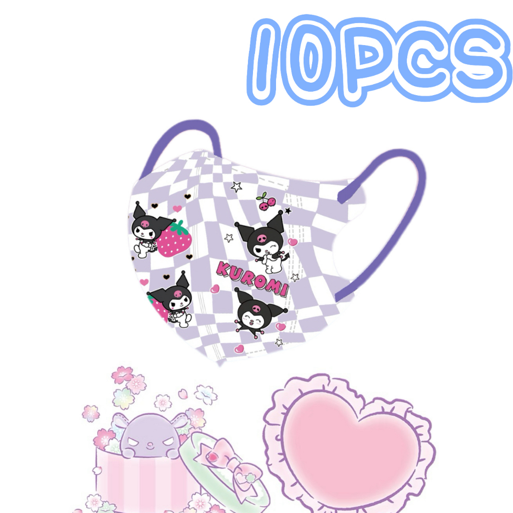 หน้ากาก คุโรมิ  หน้ากากนักเรียนพิมพ์ลายการ์ตูนน่ารักอายุ 4-12 ปีบรรจุแยกชิ้น 50 ชิ้นกันฝุ่นและเรียบง่าย - รูปที่ 5