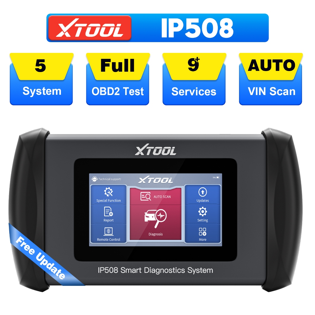 XTOOL IP508 Check Engine Transmission ABS SRS EPB OBD2 Scanner Diagnostic Tool CAN FD Code Reader