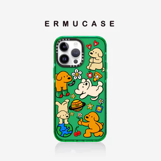 เหมาะสําหรับ IPhone17ProMax กรอบ TPU หนากันกระแทกเคสโทรศัพท์แม่เหล็กเคสแข็ง-สุดน่ารักสุนัข Paradise การ์ตูนแฟชั่นคู่สไตล์