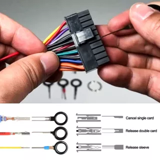 จัดส่งในพื้นที่|38 + 1PCS & 82 + 1PCS Plug Pin Extractor ชุดกรณี–ยานพาหนะอะไหล่ถอดชิ้นส่วนชุดเครื่องมือ (3/8/18/20/41PCS ลวดเชื่อมต่อ Pins)