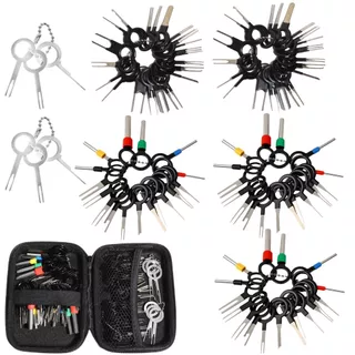 จัดส่งในพื้นที่|38 + 1PCS & 82 + 1PCS Plug Pin Extractor ชุดกรณี–ยานพาหนะอะไหล่ถอดชิ้นส่วนชุดเครื่องมือ (3/8/18/20/41PCS ลวดเชื่อมต่อ Pins)