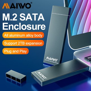 MAIWO ตู้อลูมิเนียม M.2 SATA SSD รองรับ SSD 2TB (K17N)