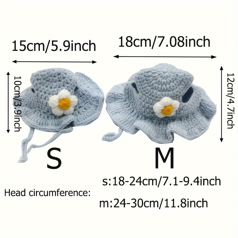 หมวกแมวน่ารักสัตว์เลี้ยงตลกปาร์ตี้คอสเพลย์ Headwear ที่ละเอียดอ่อน Hemming จี้ตกแต่งความยืดหยุ่นถักหมวกอุปกรณ์สัตว์เลี้ยง - รูปที่ 6