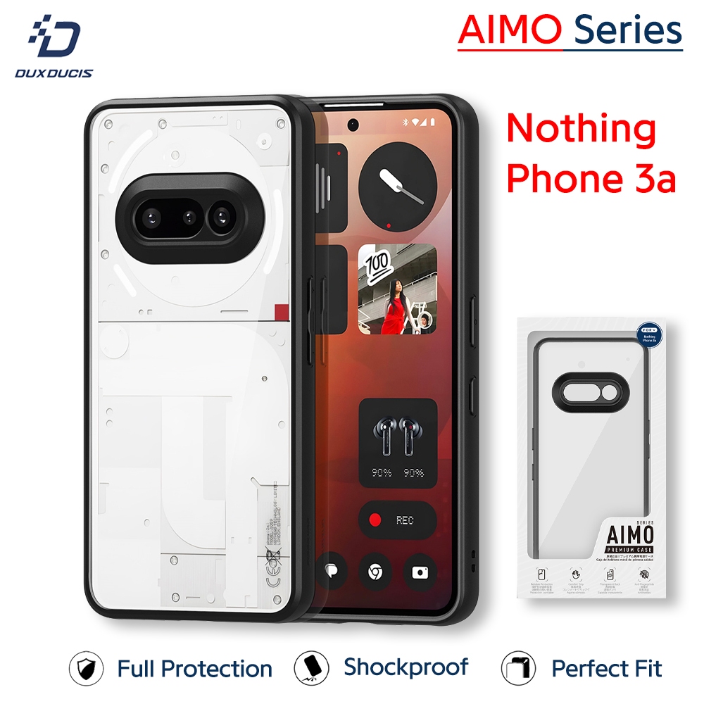 DUX DUCIS AIMO - เคส Nothing Phone 3a - เคสแข็งกันเหลืองใส เคสโทรศัพท์ทนทานกันกระแทกป้องกันรอยนิ้วมือ