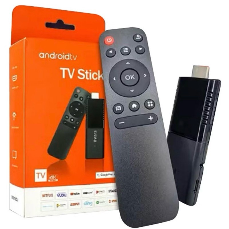 TV Stick 4K Ultra HDTV Stick / Smart Tv Android 4k Wi-fi Hdmi Streaming สีดํา
