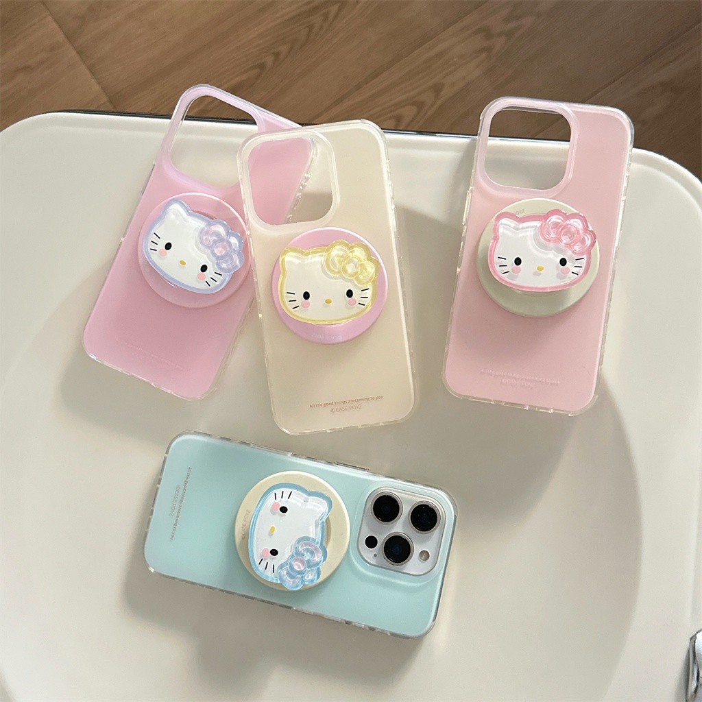 สําหรับ iphone Case 16 Pro Max 15 Pro Max 14 Pro Max เคสโทรศัพท์เยลลี่คิตตี้สองด้าน