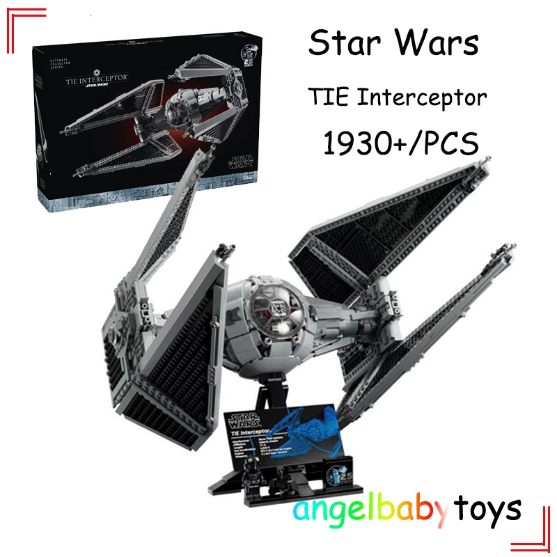 75382 Star Wars TIE Interceptor Starfighter Building Blocks ของเล่น (1930+/PCS) เด็ก