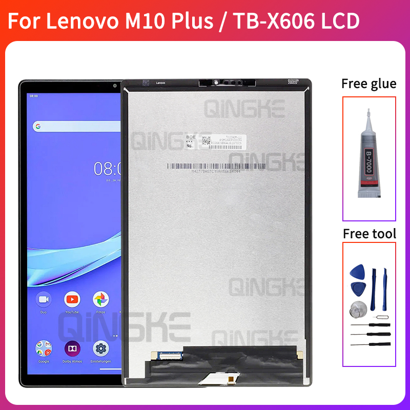 อะไหล่หน้าจอสัมผัส LCD ดิจิไทเซอร์ 10.3 นิ้ว แบบเปลี่ยน สําหรับ Lenovo Tab M10 Plus TB-X606F TB-X606X TB-X606 X606