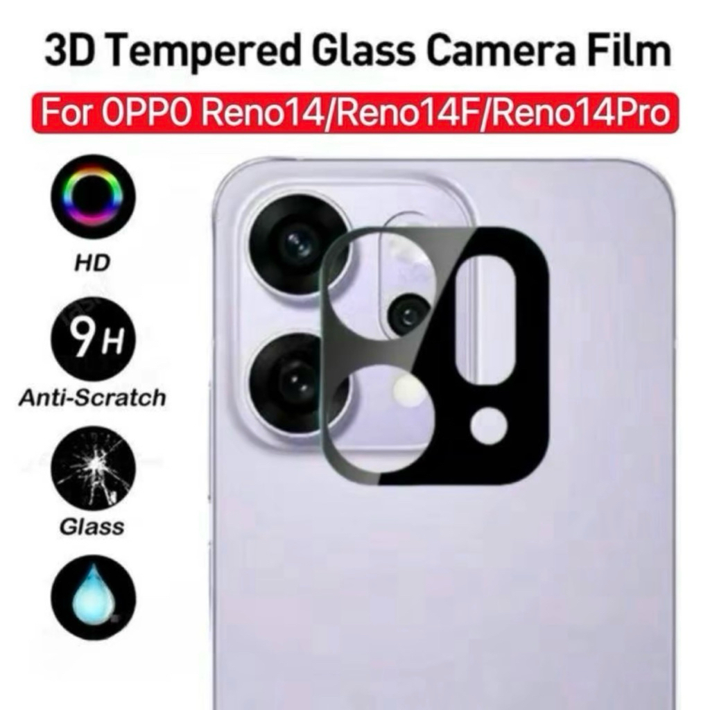 [ส่งจากไทย]เต็มครอบคลุมเลนส์กล้องกระจกนิรภัย Oppo Reno14 Pro 14F Reno14F / Reno13 Pro Reno13F