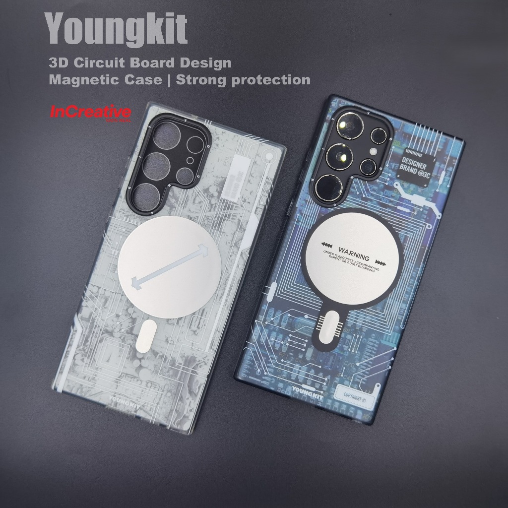 Youngkit เคสมือถือ เคสแม่เหล็ก compatible for Samsung galaxy s23 S22 S24 S25 ultra S24u S25u S23u เค