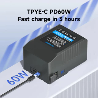 PALO V-mount Bayonet Battery แบตเตอรี่ลิเธียมไอออนแบบชาร์จไฟได้สําหรับกล้องถ่ายภาพ