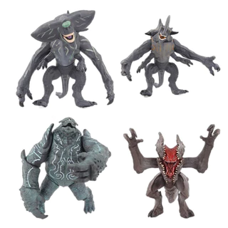 6 รูปแบบมอนสเตอร์รูป Scunner Leathback Mega Kaiju Trespasser Knifehead Figurine Pacific Rim รุ่นคริสต์มาสของขวัญ