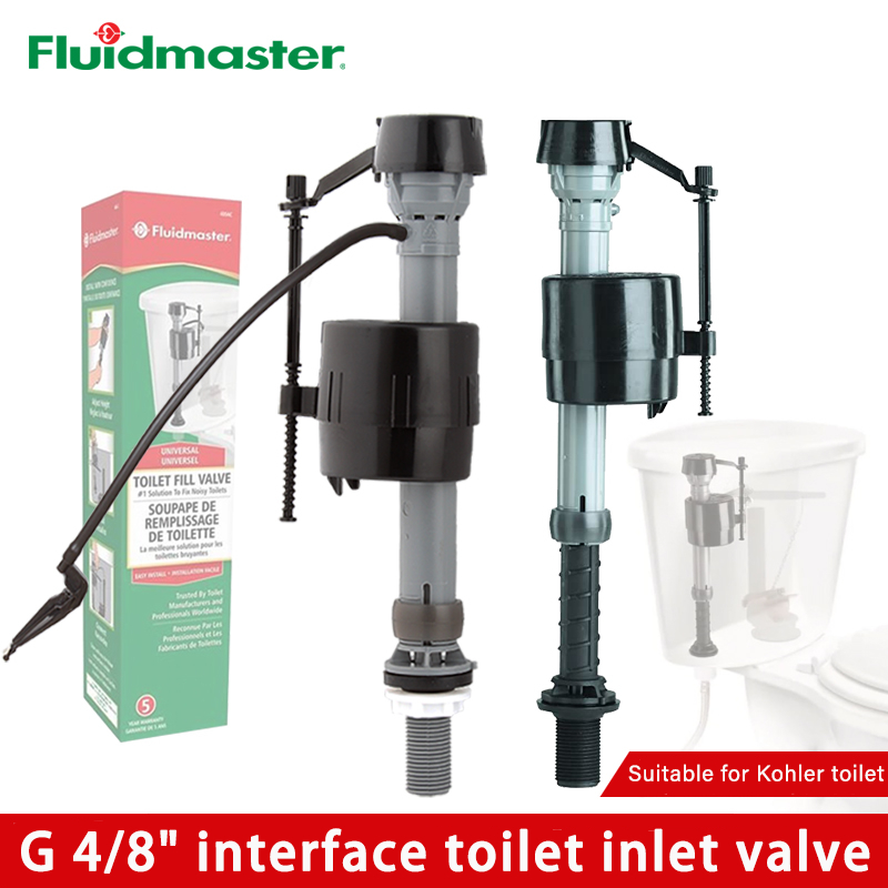 วาล์วทางเข้าชักโครก Fluidmaster G 4/8" วาล์วเติมอินเทอร์เฟซ เหมาะสําหรับอุปกรณ์เสริมถังเก็บน้ําโถสุข