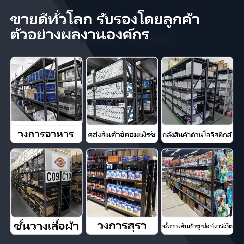 ชั้นเหล็กอุตสาหกรรม สำหรับโกดัง คลังสินค้า หรือโชว์สินค้า รองรับน้ำหนัก 350kg/ชั้น แข็งแรง ทนทาน - รูปที่ 7