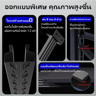 ชั้นวางของ เหล็กคุณภาพสูงทนต่อสนิมสีดําสีเหลืองติดตั้งง่ายงานฝีมือคุณภาพสูง