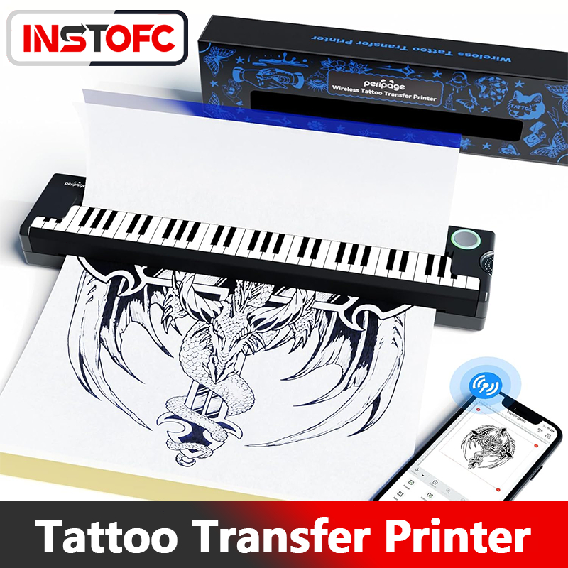 PeriPage P90_Piano Version Tattoo Stencil Printer ไร้สาย Bluetooth Professional Tattoo Printing