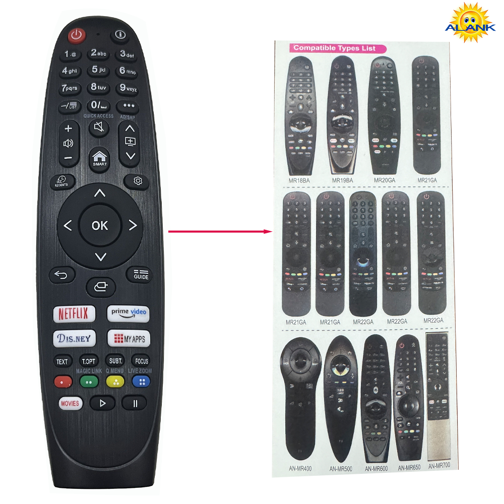 ของแท้ รีโมทสากล รีโมททีวี LG Smart TV รีโมท Magic remote RM-L1818（20G）MR18BA MR19BA MR21GA MG22GA A