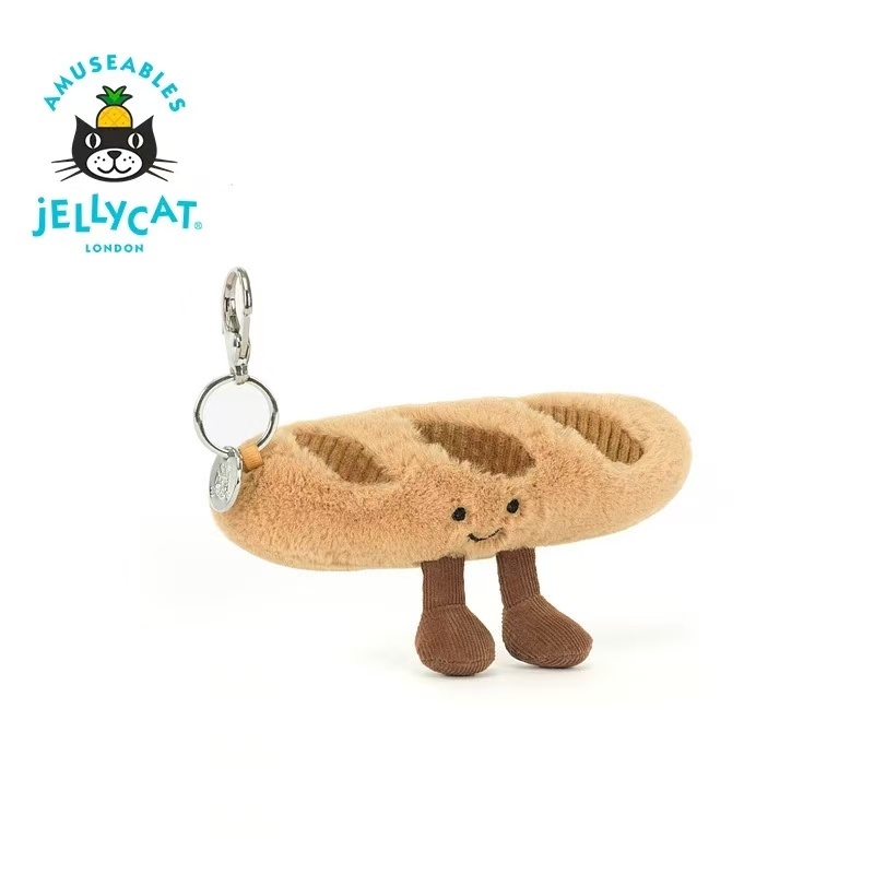 Jellycat Baguette Bread Pendant จี้ห้อยกระเป๋า ของเล่นตุ๊กตา