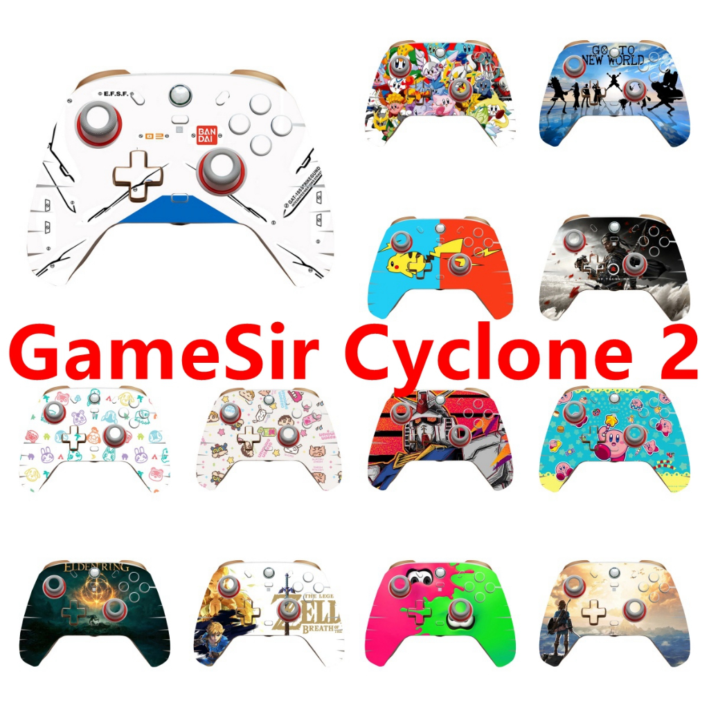 80 สีกราฟิกไวนิล Skin Wrap สติกเกอร์ระยะไกล Decal ใช้งานร่วมกับ GameSir Cyclone 2 คอนโทรลเลอร์
