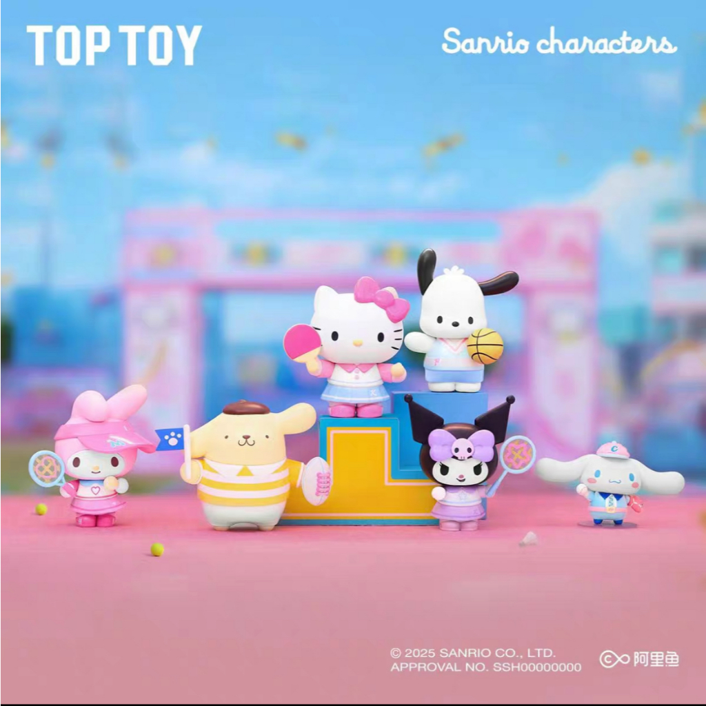 Sanrio Yuanqi Sports Meeting Series Surprise Box6 ชิ้น