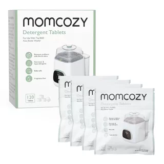 บล็อกซักผ้าอย่างเป็นทางการของ Momcozy KleanPal Pro เครื่องซักผ้าขวดนม, เม็ดผงซักฟอก 120 เม็ด