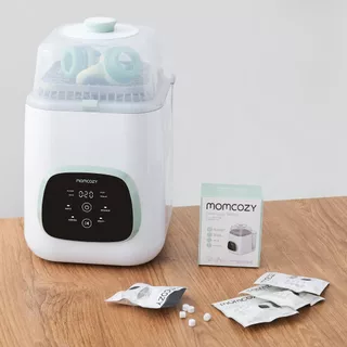 บล็อกซักผ้าอย่างเป็นทางการของ Momcozy KleanPal Pro เครื่องซักผ้าขวดนม, เม็ดผงซักฟอก 120 เม็ด