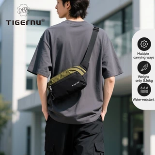 Tigernu 81166 Fashion Multi-Pocket Mens 3-in-1Crossbody bag Stylish Chest bag น้ําหนักเบา กระเป๋าคาดเอว