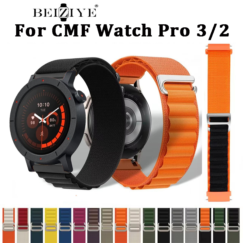 Alpine Nylon Strap สําหรับ CMF Watch Pro 3 สร้อยข้อมือสําหรับ CMF Watch Pro2 สายรัดข้อมือสมาร์ทวอทช์