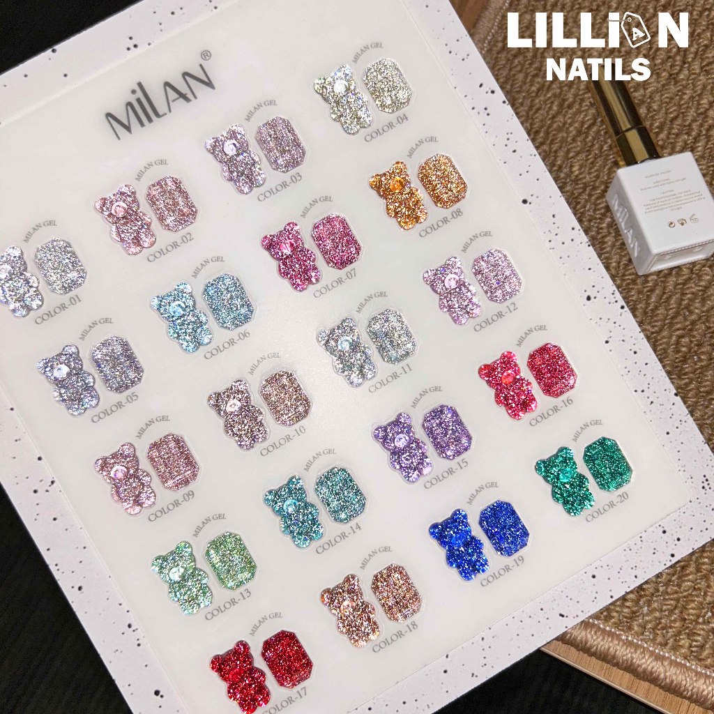 【พร้อมส่งในไทย】MILAN 20สี สีเจลแฟลช สีเจลทาเล็บ ส่งไว้ สีเจลแฟลช ส่งเร็วๆ ยาทาเล็บเจล ฟรีชาร์ทสี
