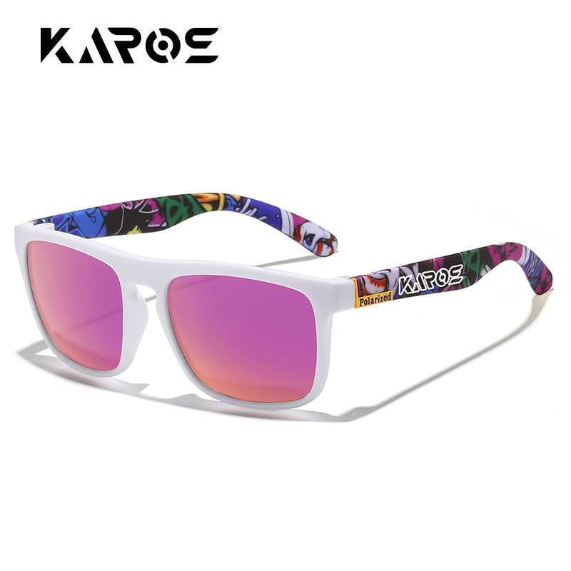 KAROS แว่นกันแดดโพลาไรซ์แฟชั่น Unisex กลางแจ้งสำหรับอุปกรณ์ตกปลา Travel party UV400