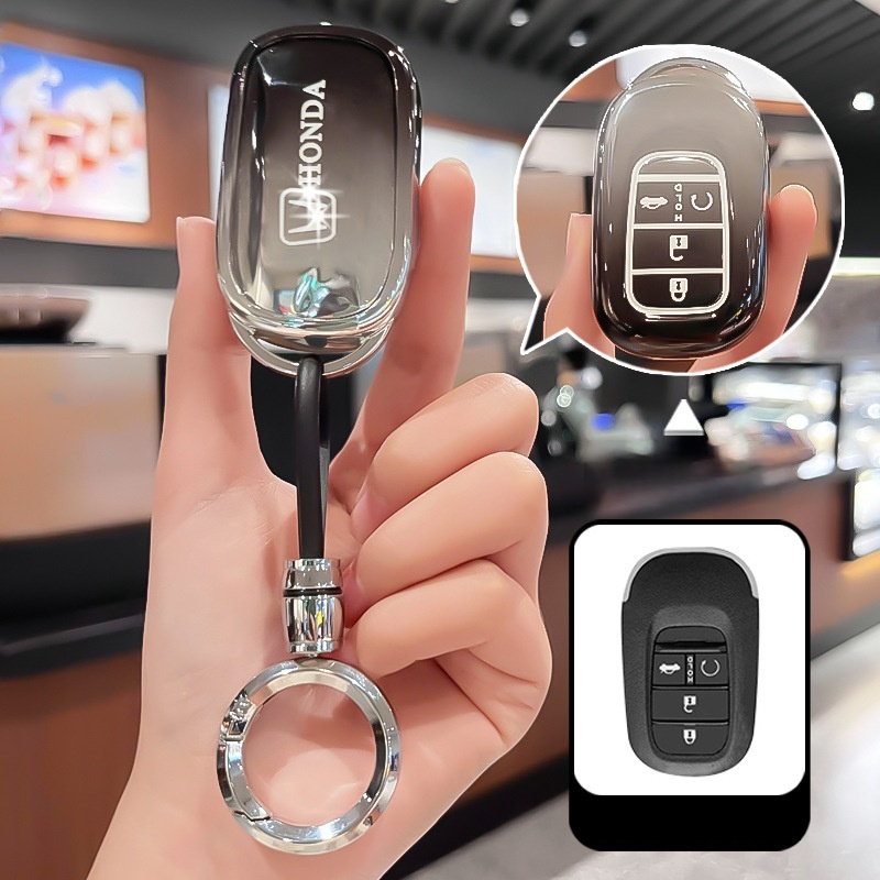 [คลังสินค้าพร้อม]เคสกุญแจรถสําหรับHonda HRV Civic 2022 2023 2024 2025 CRV Accord Vezel Gradient TPUส