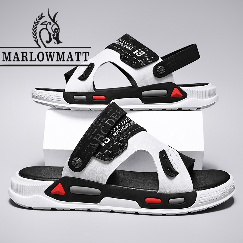 Marlowmatt รองเท้าแตะผู้ชาย รองเท้าแตะ | กลางแจ้ง | สันทนาการ | แฟชั่น | กันลื่นกันน้ํา | รองเท้าฤดูฝน - รูปที่ 7