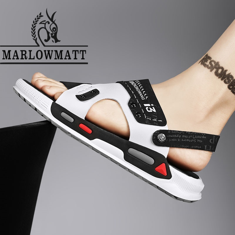 Marlowmatt รองเท้าแตะผู้ชาย รองเท้าแตะ | กลางแจ้ง | สันทนาการ | แฟชั่น | กันลื่นกันน้ํา | รองเท้าฤดูฝน