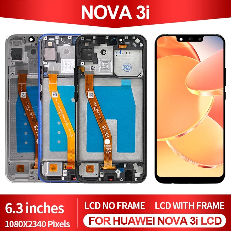 จอแสดงผล LCD สำหรับ HUAWEI Nova 3i INE-LX2r LX1 P Smart + 2018 จอสัมผัสชุดดิจิตอลเซอร์ P Smart Plus เปลี่ยน - รูปที่ 5