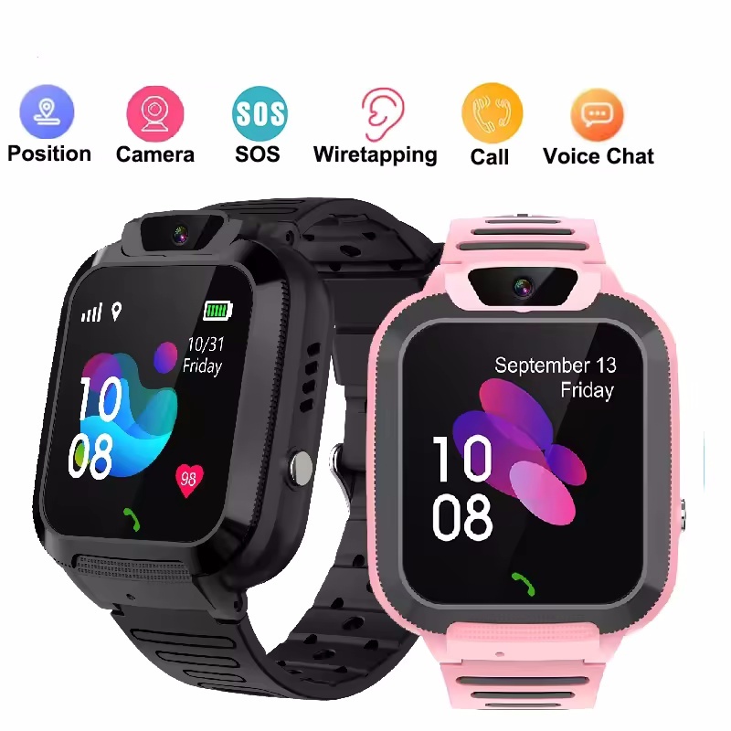 เด็กสมาร์ทนาฬิกา 2G SOS Call LBS Tracker Location ซิมการ์ดเด็กนาฬิกากล้อง IP67 กันน้ํา Smartwatch เด