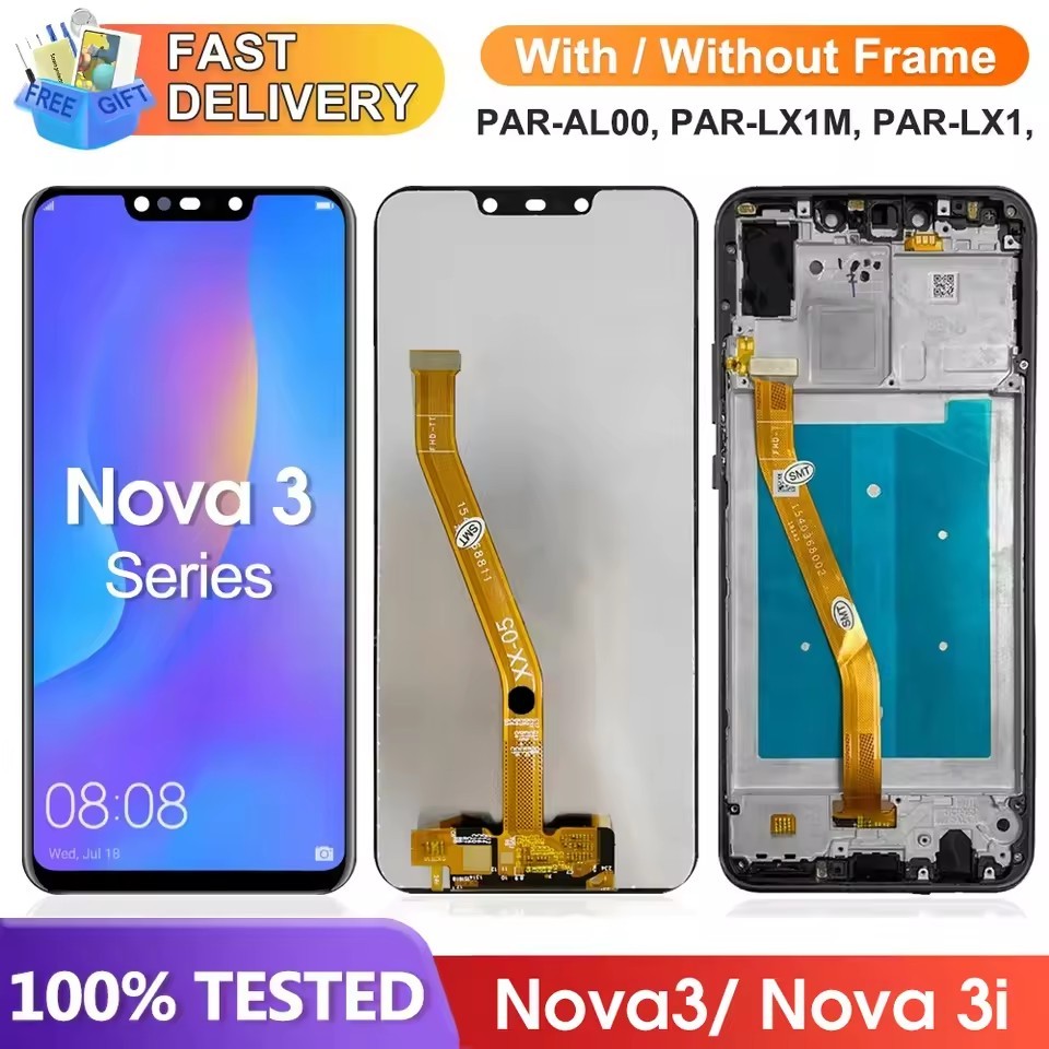 จอแสดงผล LCD สำหรับ HUAWEI Nova 3i INE-LX2r LX1 P Smart + 2018 จอสัมผัสชุดดิจิตอลเซอร์ P Smart Plus เปลี่ยน - รูปที่ 7