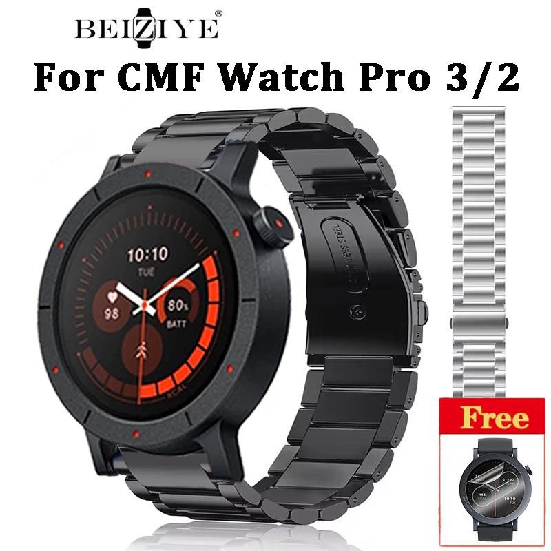 สําหรับ CMF Watch Pro 3 SmartWatch โลหะสแตนเลสสายรัดข้อมือสําหรับ CMF by Nothing Smart Watch Pro 2 สแตนเลสนาฬิกานาฬิกาสายนาฬิกา