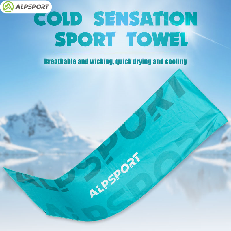ALPSPORT【ผ้าเช็ดตัวกีฬา】 ชุดผ้าเช็ดตัวซิลิโคนเย็นแบบพกพา ผ้าเช็ดตัวซิลิโคนเย็นแบบพกพา แห้งเร็ว ระบายเหงื่อ ระบายอากาศได้ดี เหมาะสำหรับการวิ่ง โยคะ ยิม และโอกาสอื่นๆ ALP ใช้ได้กับไม้แบดมินตัน Sports Badminton racket Towel