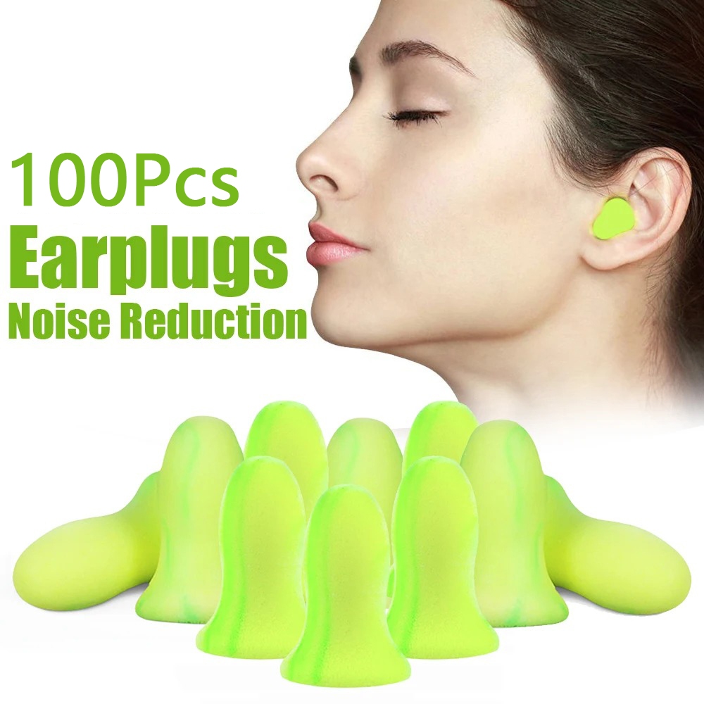 20/50/100Pcs Sleep Ear Plugs ลดเสียงรบกวนฉนวนกันเสียงปลั๊กอุดหู Soundproof สําหรับ Sleep Anti-Noise Sleeping Aid Ear Care นํากลับมาใช้ใหม่