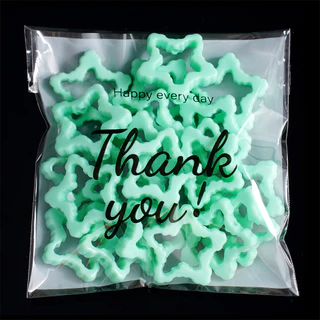 ถุงแก้ว OPP 20-100ชิ้น ถุงกาวในตัว มีอักษรThankyou สำหรับจัดเก็บ บรรจุภัณฑ์ ของขวัญ