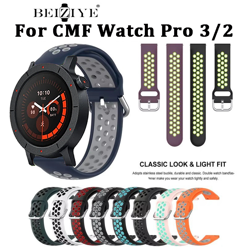 สายนาฬิกาซิลิโคนสําหรับ CMF Watch Pro 3 สมาร์ทวอท์ชสายกีฬาสําหรับ CMF Watch Pro 2 สายนาฬิกา