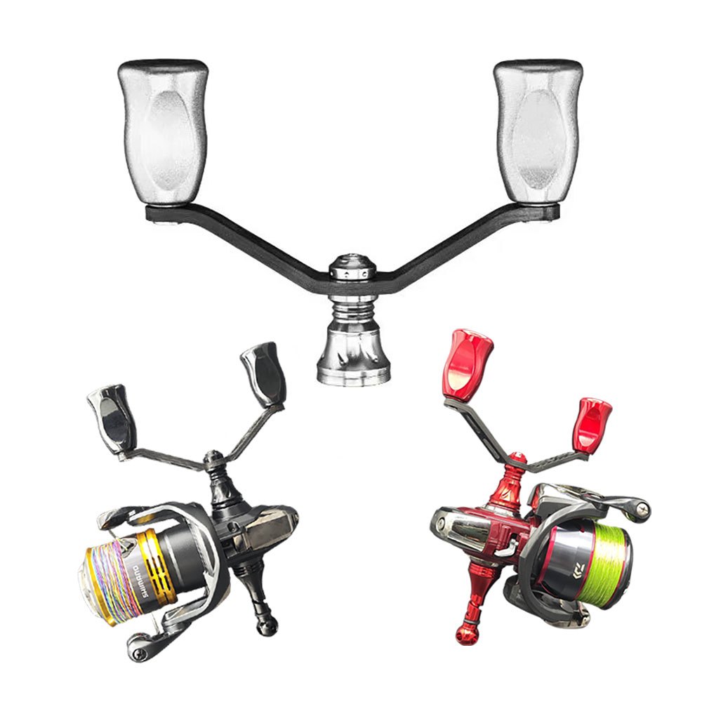 คาร์บอนไฟเบอร์ Spinning Reel Double Handle สําหรับ SHIMANO/DAIWA Fishing Reel EXSENCE/MIRAVEL/VANFORD/ULTEGRA/STELLA/STRADC/EXIST/FUEGO/LUVIE/CALDIA