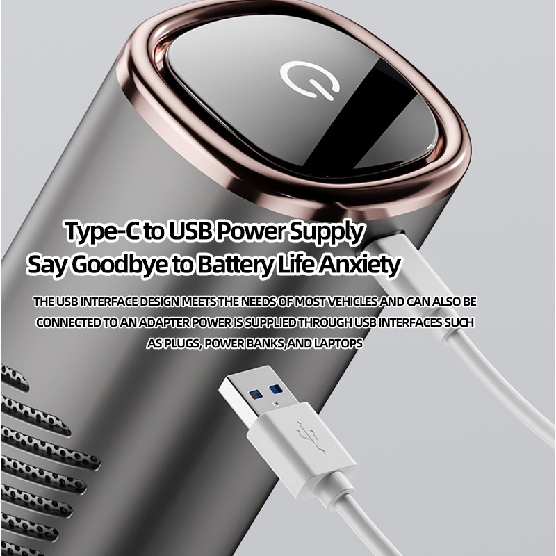 Gryno รถเครื่องฟอกอากาศอัตโนมัติ USB เดสก์ท็อปมินิแบบพกพา Aromo Air Freshener Diffuser สําหรับน้ํามันหอมระเหยในรถยนต์ Aromatherapy Diffuser - รูปที่ 6