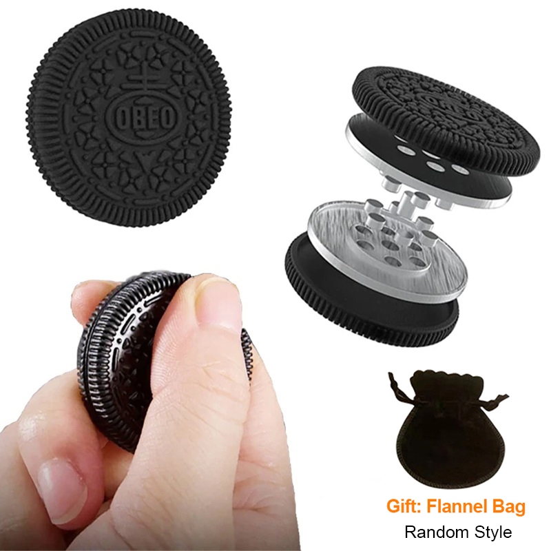 โลหะ Spinner Anti-stress Fidget ของเล่น EDC Haptic Spin จําลองคุกกี้เสียงเสียงเสียงสํานักงานผู้ใหญ่เด็ก PPB ของเล่นของขวัญ