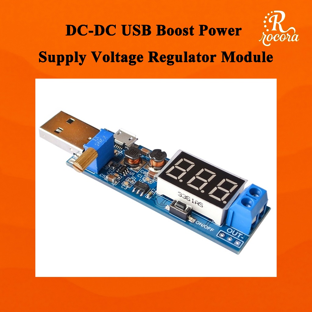โมดูลแปลงแรงดัน DC-DC USB 5V เป็น 3.3V 9V 12V 24V สำหรับจ่ายไฟ