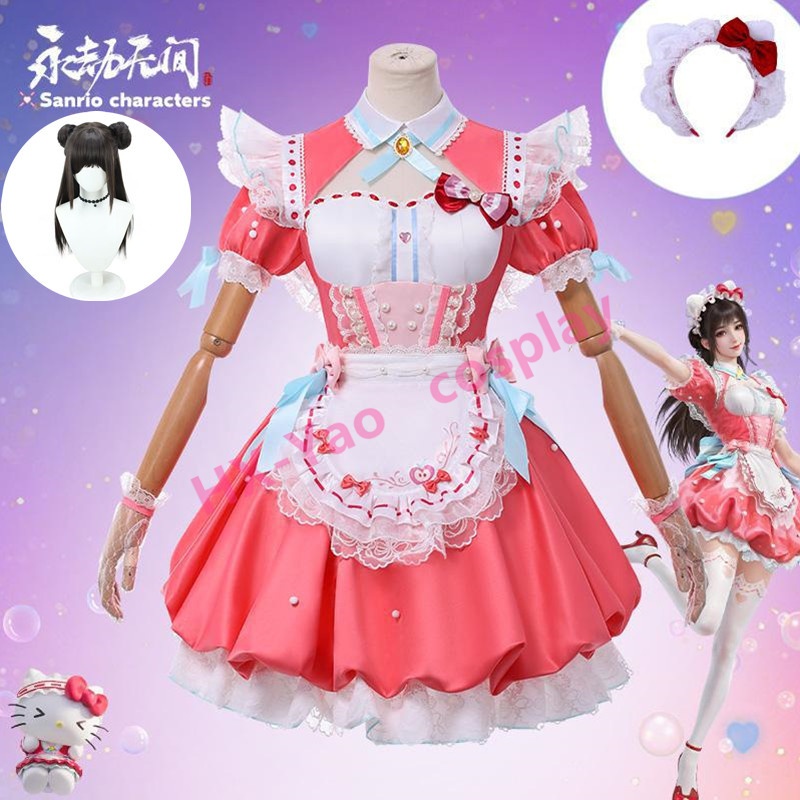 【HX-YAO】Naraka Bladepoint cosplay game costumes sanrio characters Hello Kitty คอสเพลย์ อะนิเมะ เครื่