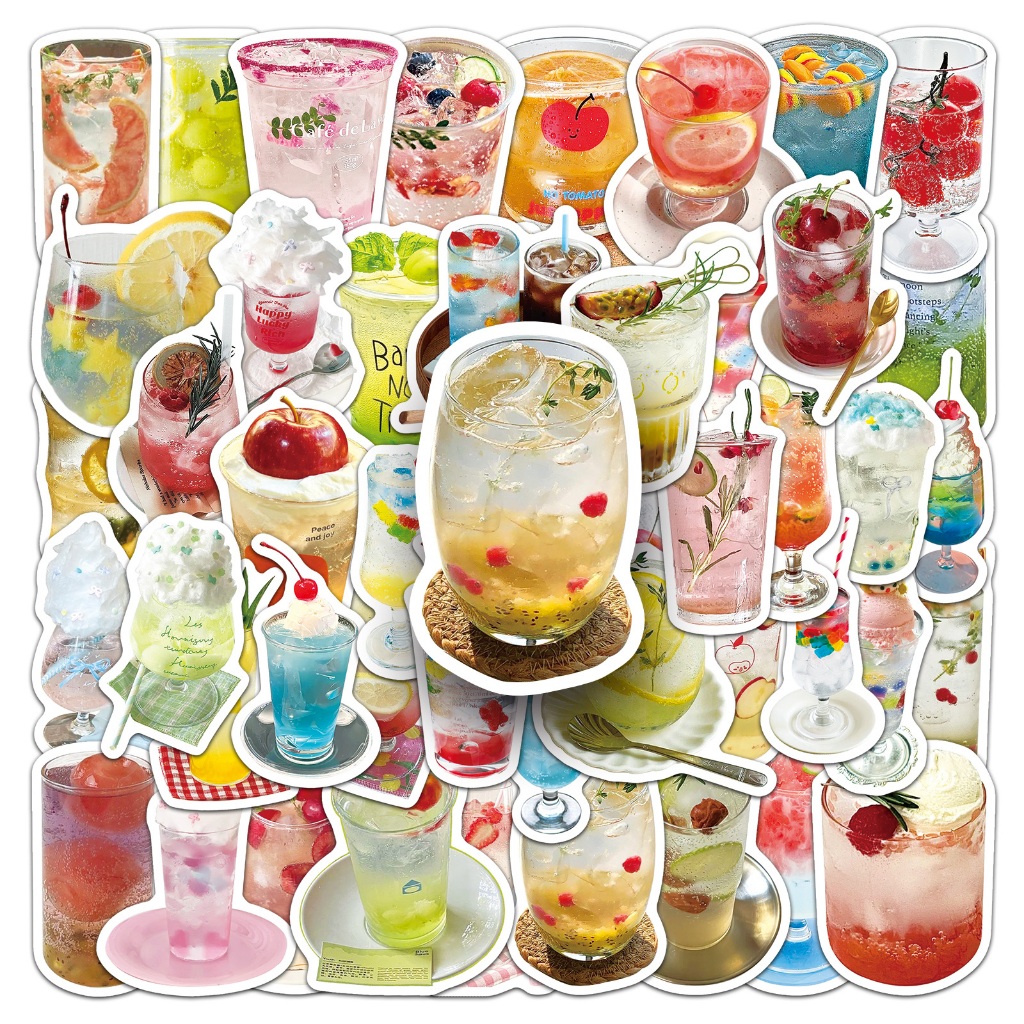 Ins สไตล์ 50 ชิ้นประกายน้ําสติกเกอร์กันน้ําสําหรับ Tumbler แล็ปท็อปเคสโทรศัพท์รถสติกเกอร์ Graffiti Creative DIY