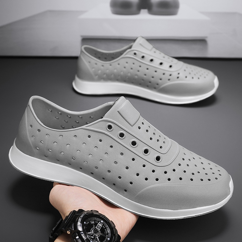 Jnbao ผู้ชายฤดูร้อน Casual Hollow Out รองเท้าแตะลื่นระบายอากาศกีฬารองเท้าเหมาะสําหรับสาววัยรุ่น Beach Outings