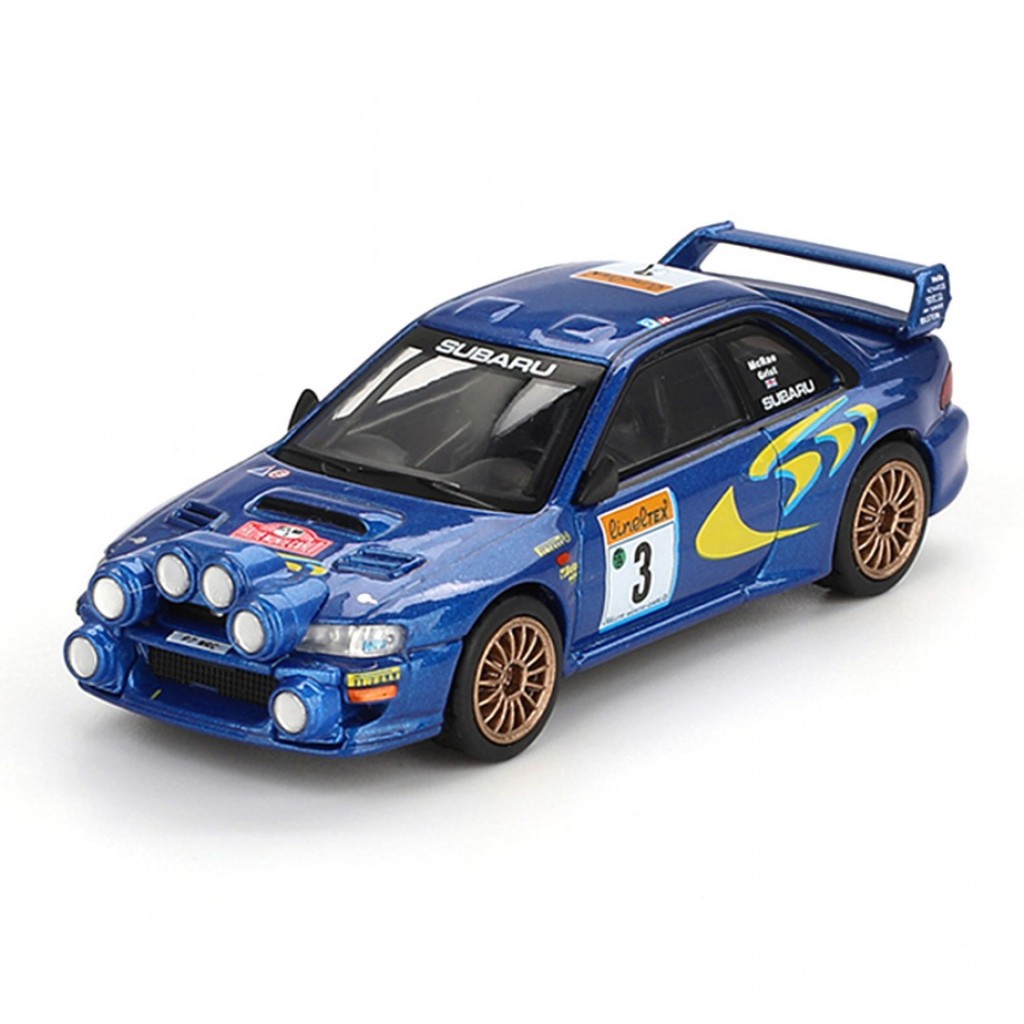 Mini GT MGT00975-L 975 1/64 Subaru Impreza WRC98 1998 Rally Monte-Carlo 3rd Place #3 LHD โมเดลรถเหล็ก รถโมเดล
